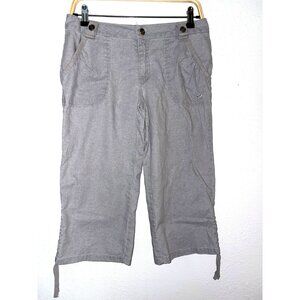 Sideout Linen Blend Capri Pants Waist 29"